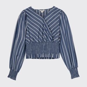 Habitual Blue Striped Blouse